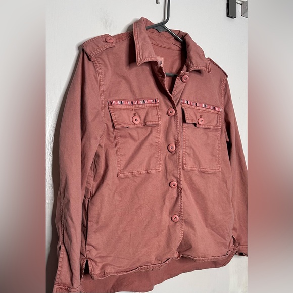 GAP dusty pink Button-Up shirt Jacket. Men’s Small - Picture 2 of 7